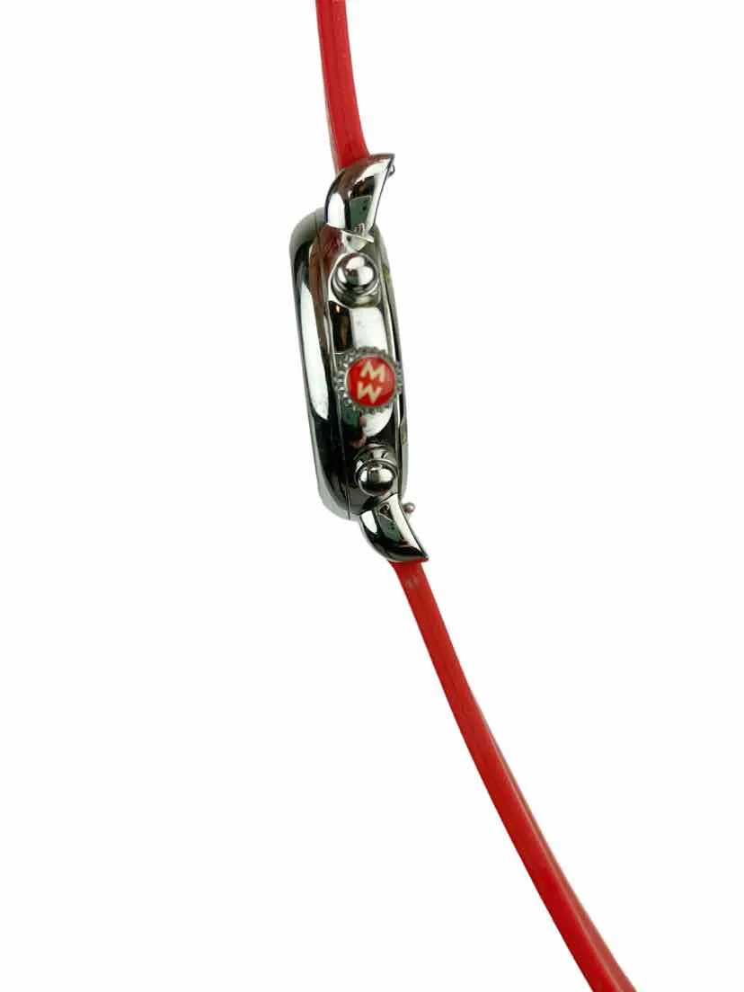 Michele Women's CSX Carousel Chronograph Watch Red   extra bands