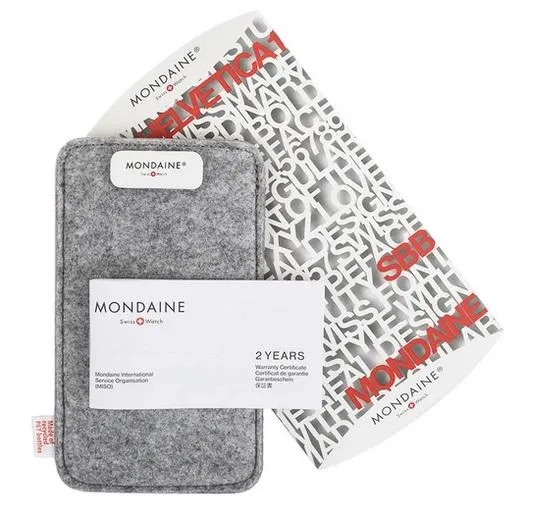 Mondaine essence, 32mm, black and white sustainable watch MS1.32110.LA