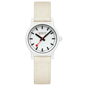 Mondaine essence,  LIGHT GREY CASE 32mm Watch MS1.32111.LT