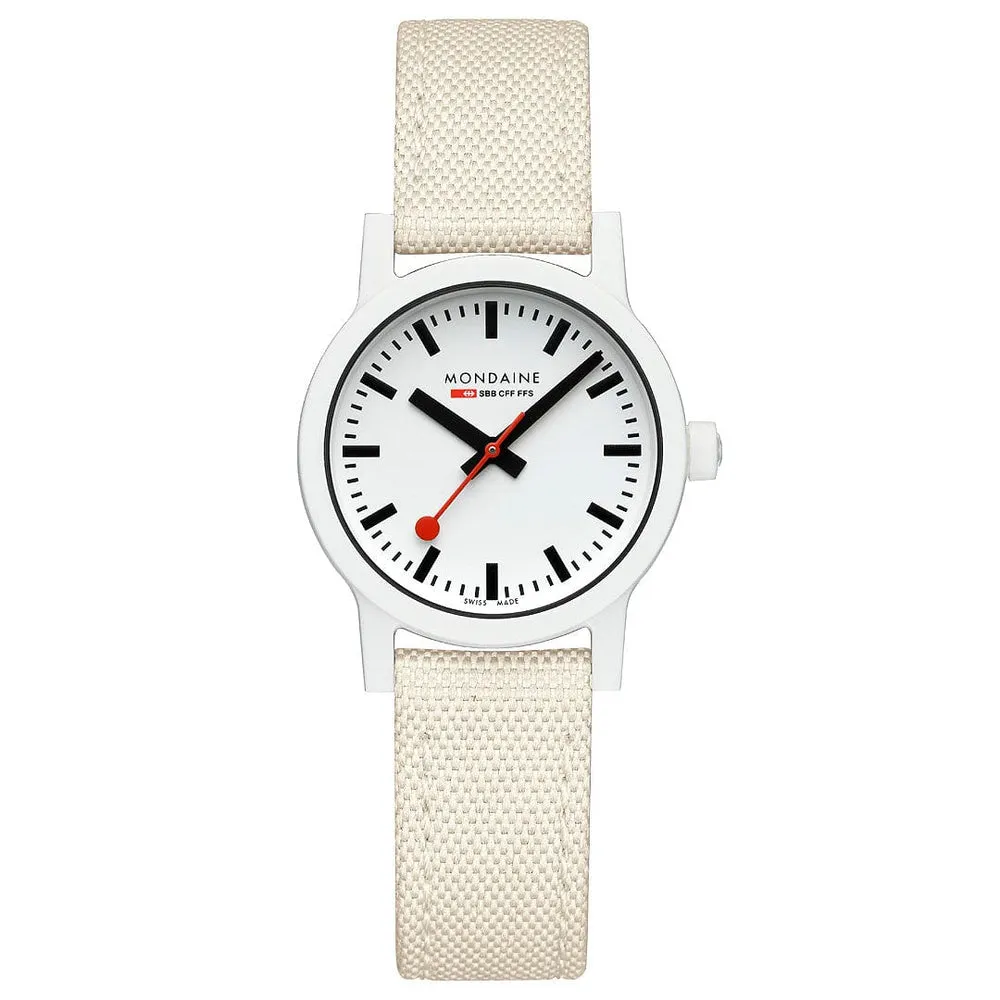 Mondaine essence,  LIGHT GREY CASE 32mm Watch MS1.32111.LT
