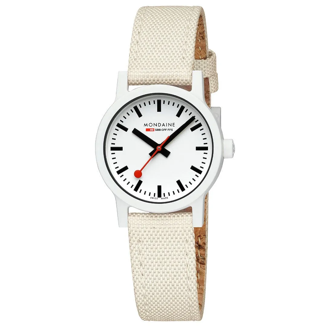 Mondaine essence,  LIGHT GREY CASE 32mm Watch MS1.32111.LT