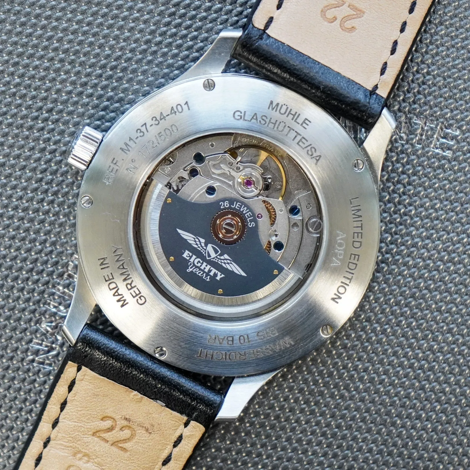 MUHLE GLASHUTTE AOPA Aerosport Limited Edition Watch M1-37-34-401 Automatic Wristwatch - ALL Original BOX & Papers!