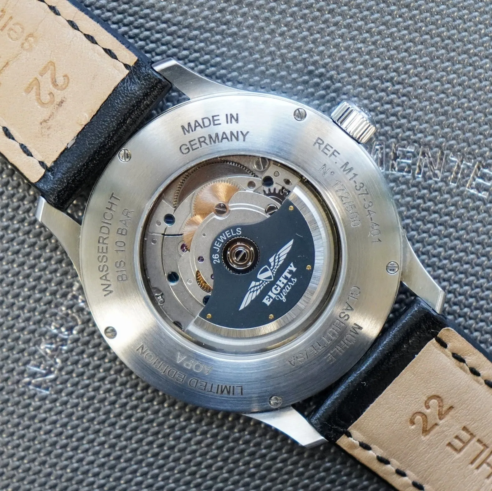 MUHLE GLASHUTTE AOPA Aerosport Limited Edition Watch M1-37-34-401 Automatic Wristwatch - ALL Original BOX & Papers!