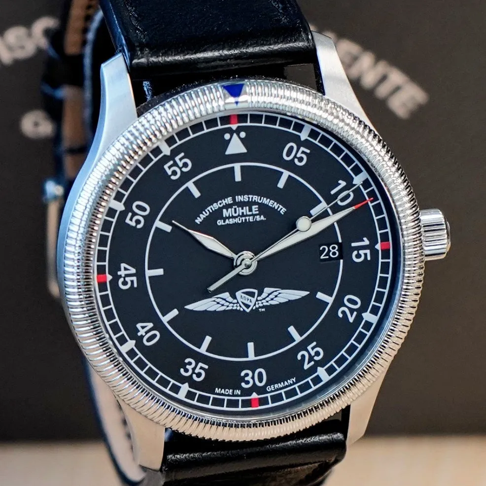 MUHLE GLASHUTTE AOPA Aerosport Limited Edition Watch M1-37-34-401 Automatic Wristwatch - ALL Original BOX & Papers!