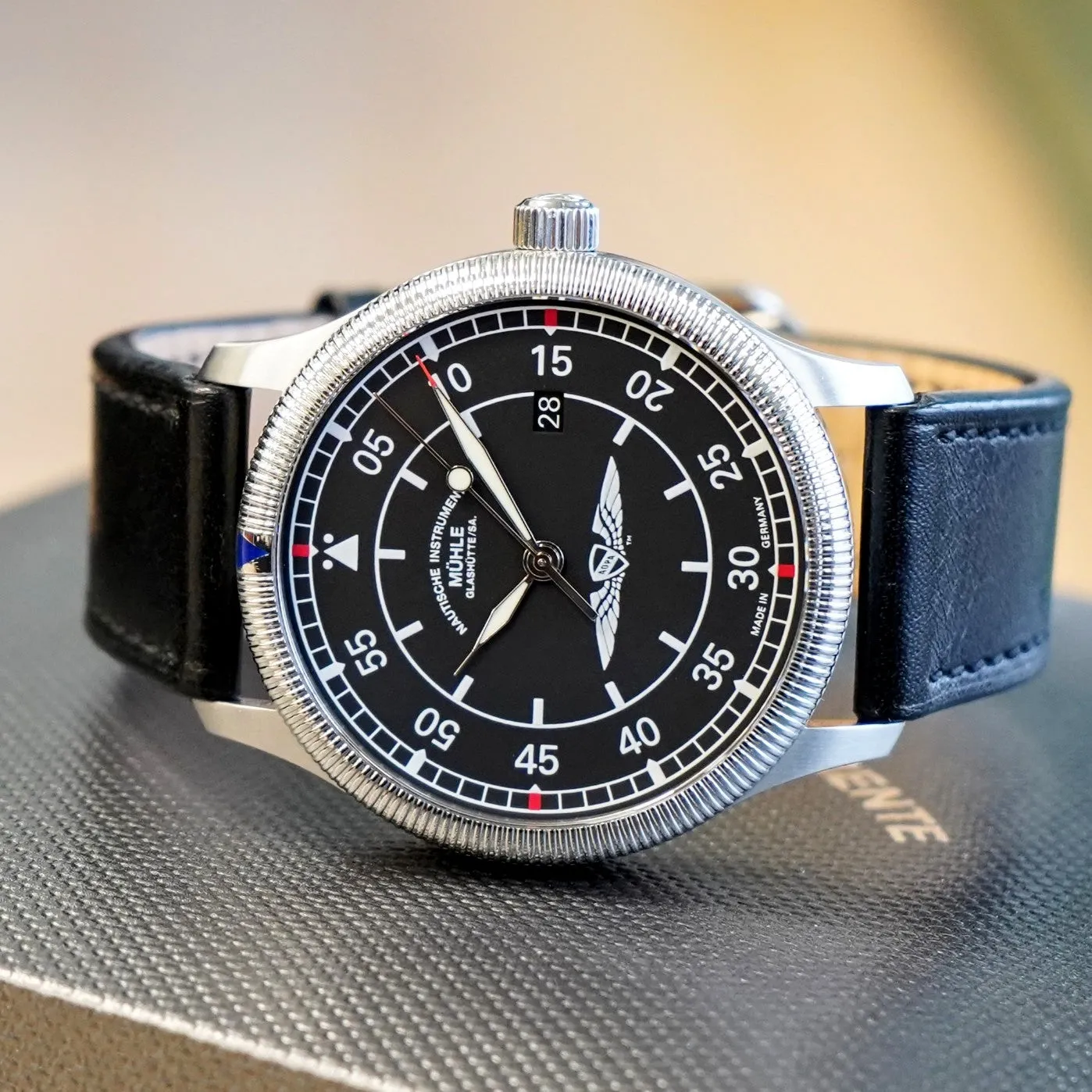 MUHLE GLASHUTTE AOPA Aerosport Limited Edition Watch M1-37-34-401 Automatic Wristwatch - ALL Original BOX & Papers!