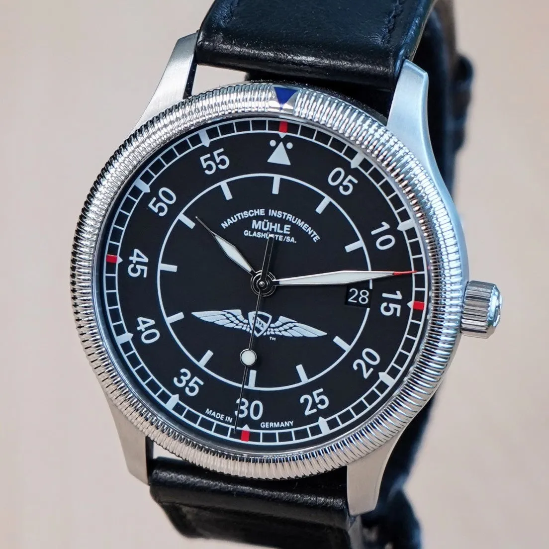 MUHLE GLASHUTTE AOPA Aerosport Limited Edition Watch M1-37-34-401 Automatic Wristwatch - ALL Original BOX & Papers!