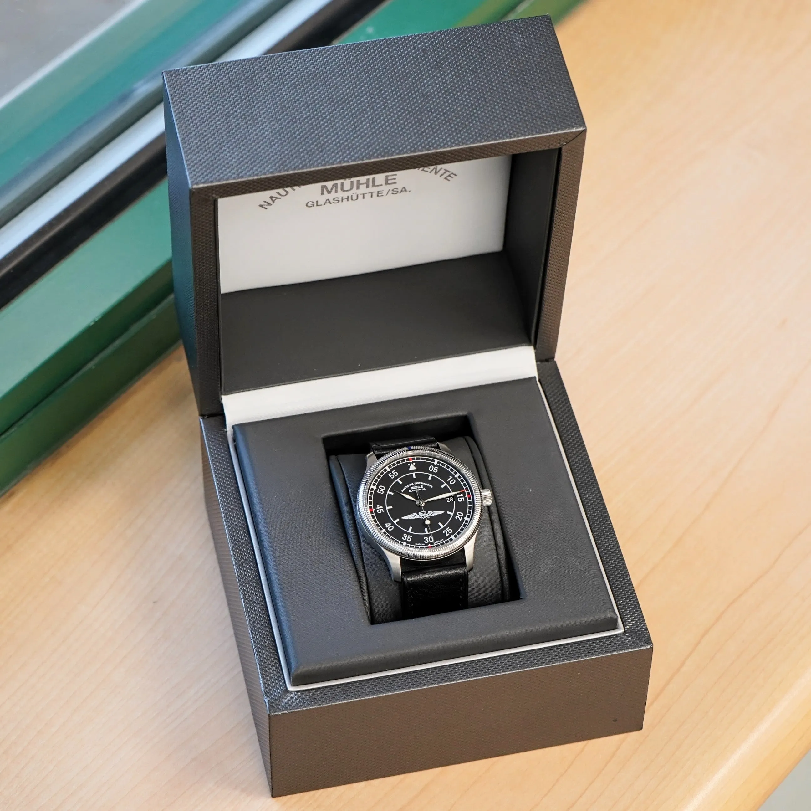 MUHLE GLASHUTTE AOPA Aerosport Limited Edition Watch M1-37-34-401 Automatic Wristwatch - ALL Original BOX & Papers!