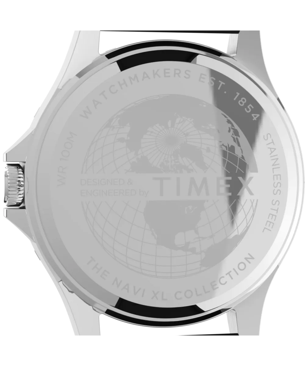 Navi 41mm Synthetic Rubber Strap Watch