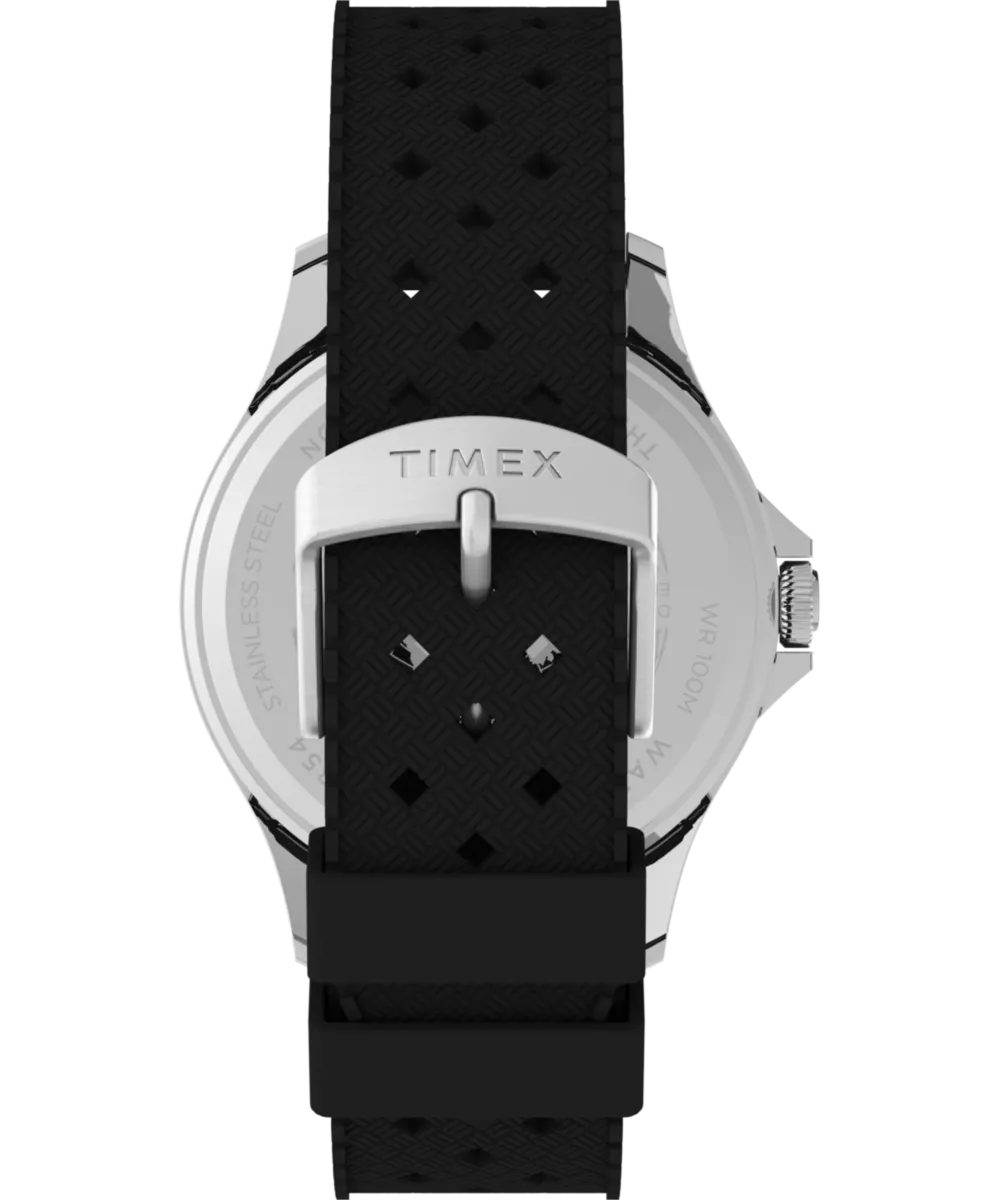 Navi 41mm Synthetic Rubber Strap Watch