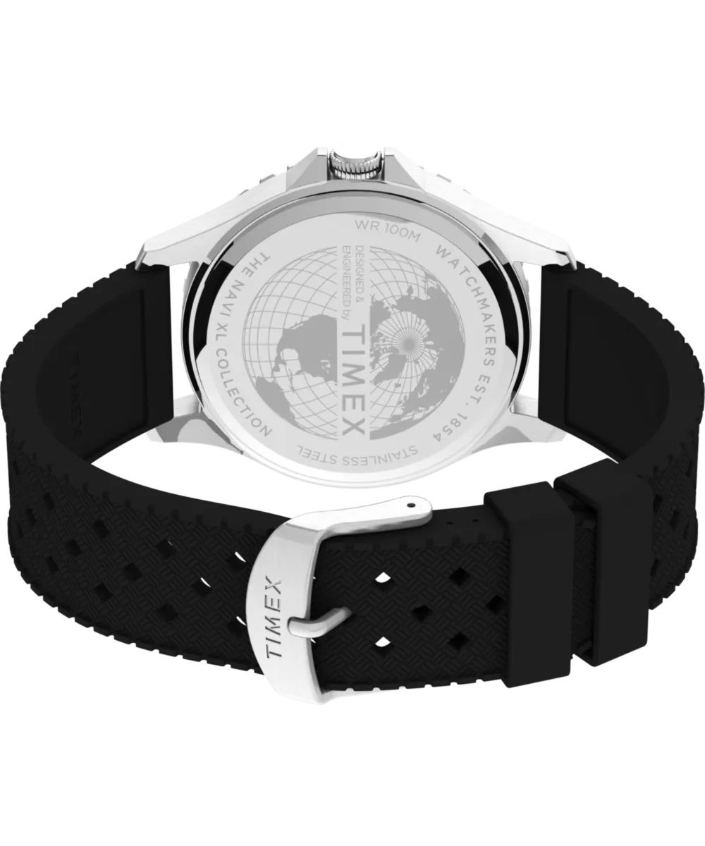 Navi 41mm Synthetic Rubber Strap Watch