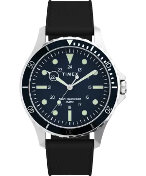 Navi 41mm Synthetic Rubber Strap Watch
