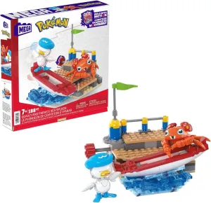 NEW MEGA Pokemon Quaxly and Paras Building Toy Kit with 2 Action Figures 188pcs