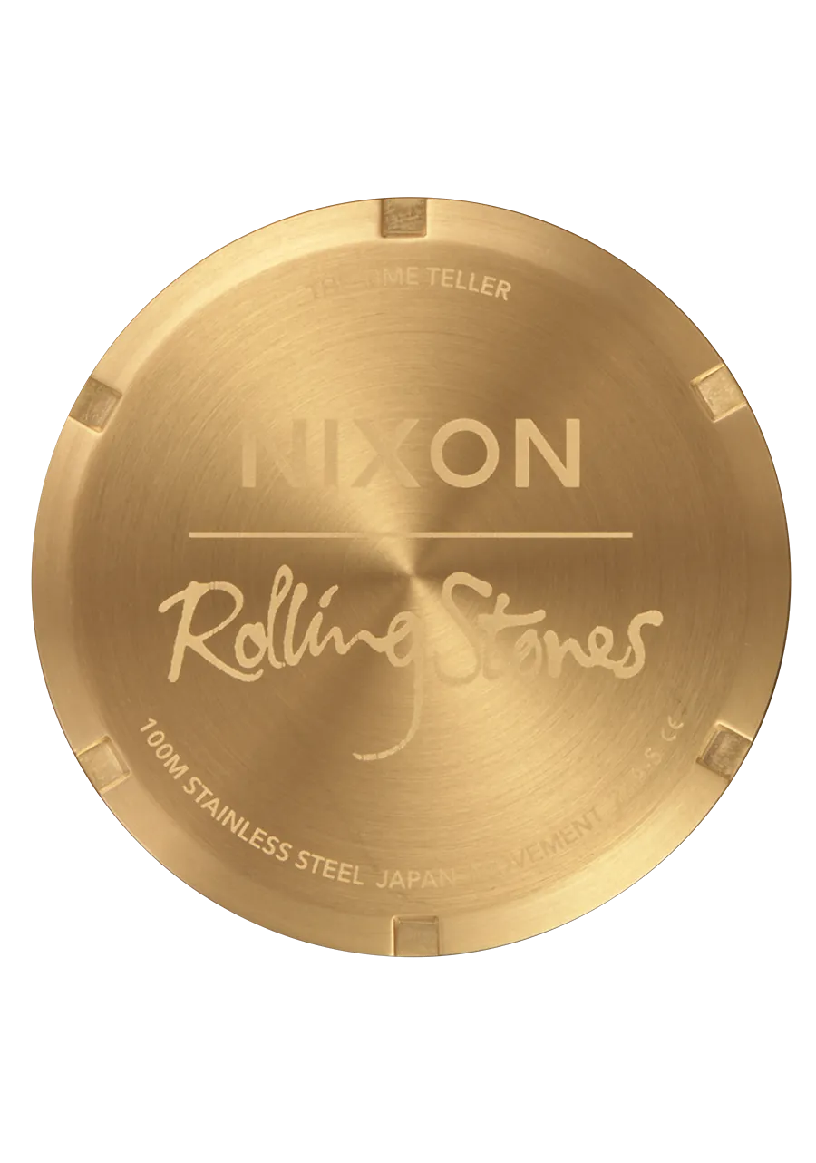 Nixon Rolling Stones Time Teller Watch - Gold Gold