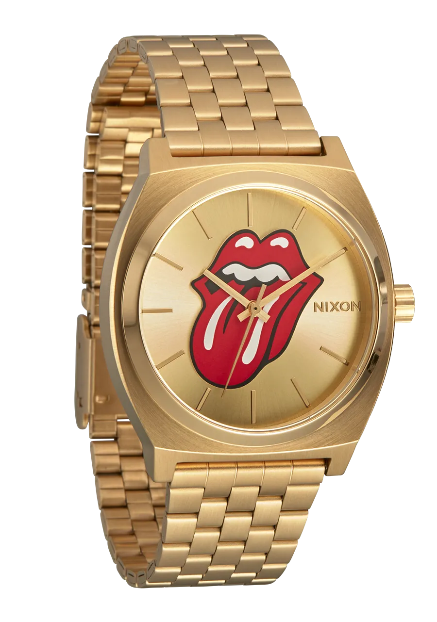 Nixon Rolling Stones Time Teller Watch - Gold Gold
