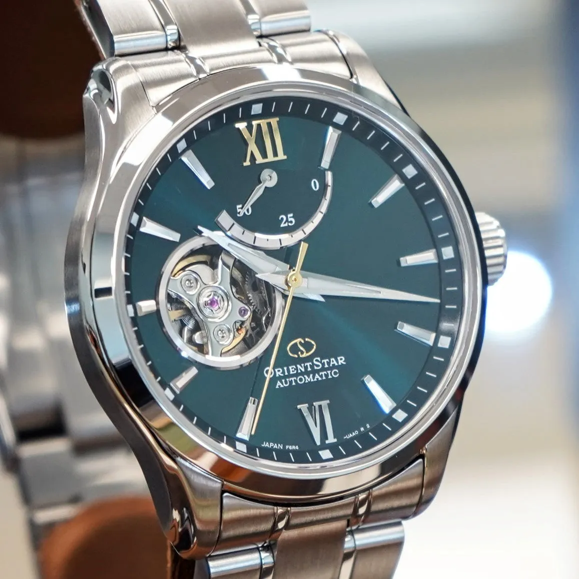 ORIENT STAR Semi Skeleton Automatic Watch RK-AT0003E Dark Green Dial - ALL ORIGINAL!