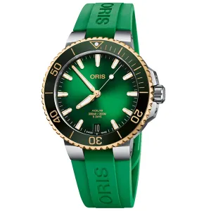 Oris Aquis Date Caliber 400 - Green Dial & Strap