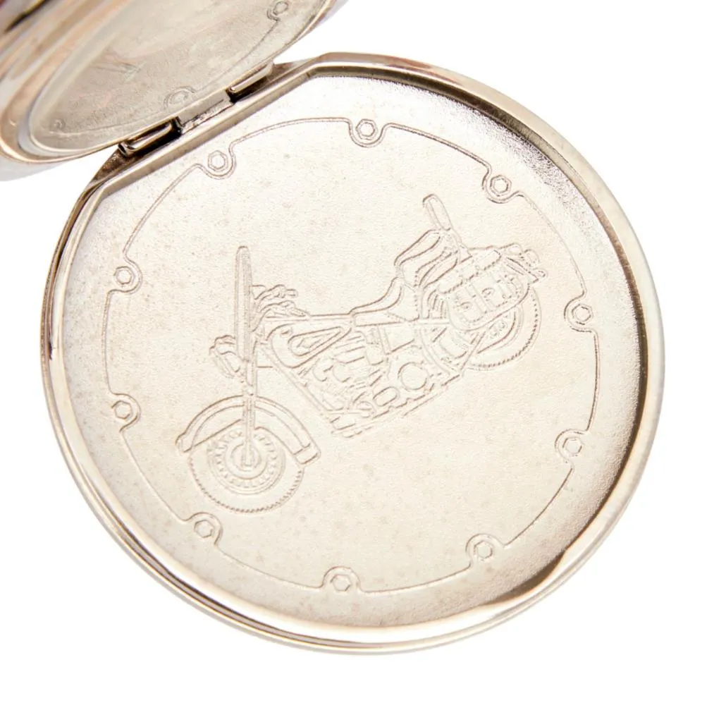 Owned & Used By ZZ TOP'S Dusty Hill - Harley Davidson Chrome Pocket Watch