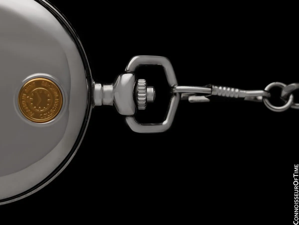 Owned & Used By ZZ TOP'S Dusty Hill - Harley Davidson Chrome Pocket Watch
