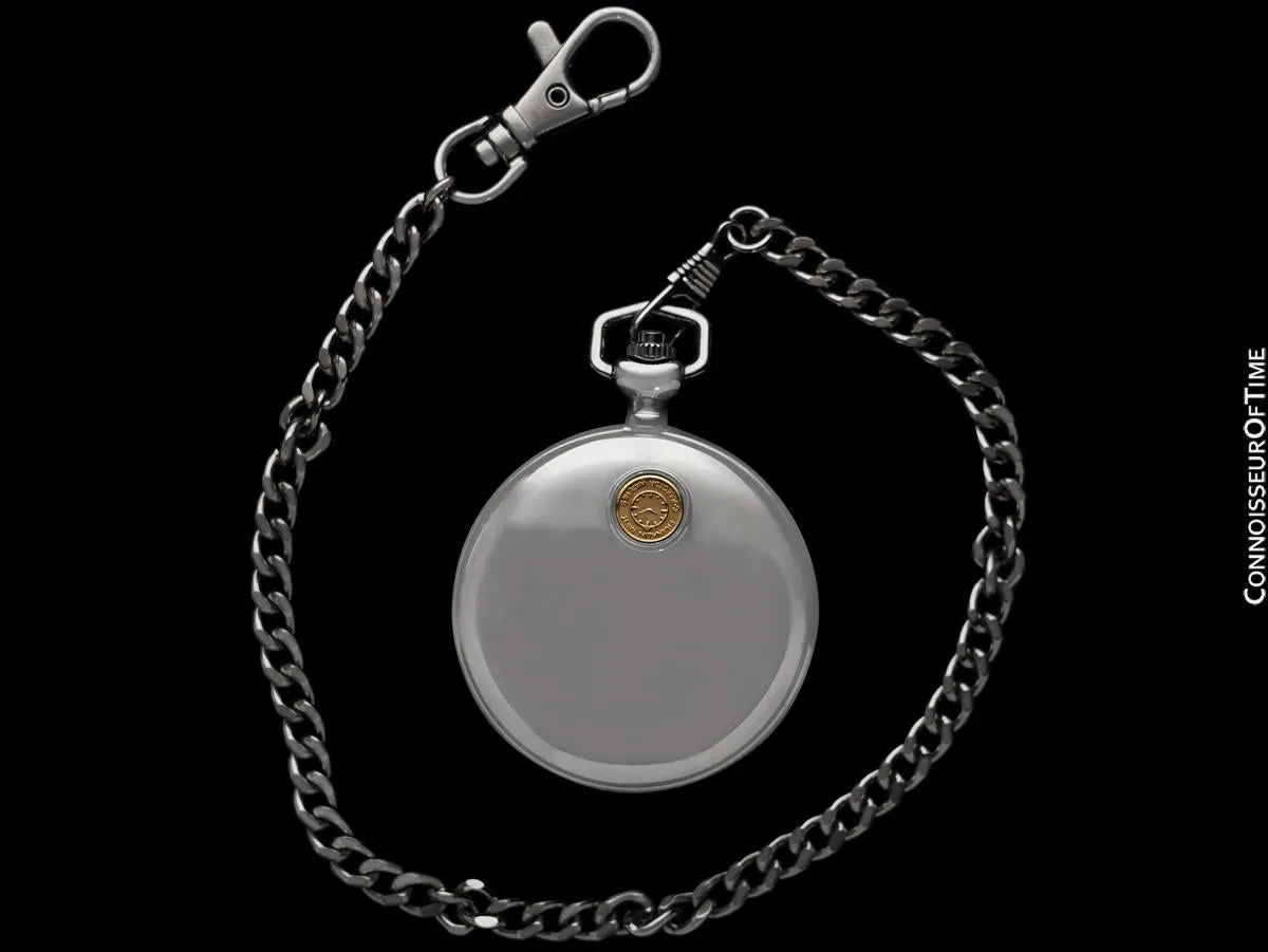 Owned & Used By ZZ TOP'S Dusty Hill - Harley Davidson Chrome Pocket Watch
