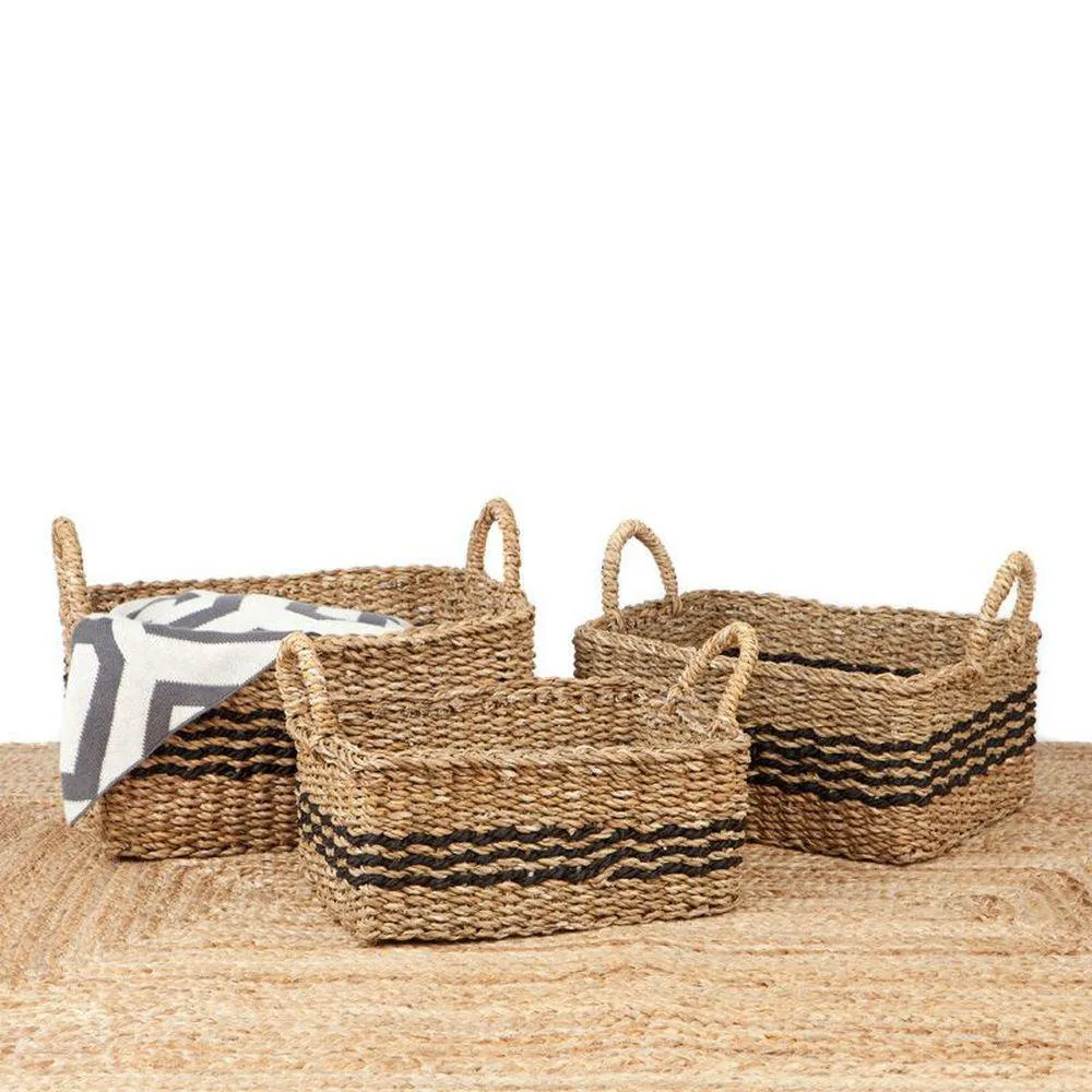 Palash Large Rectangular Seagrass Storage Basket