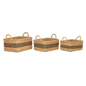 Palash Large Rectangular Seagrass Storage Basket