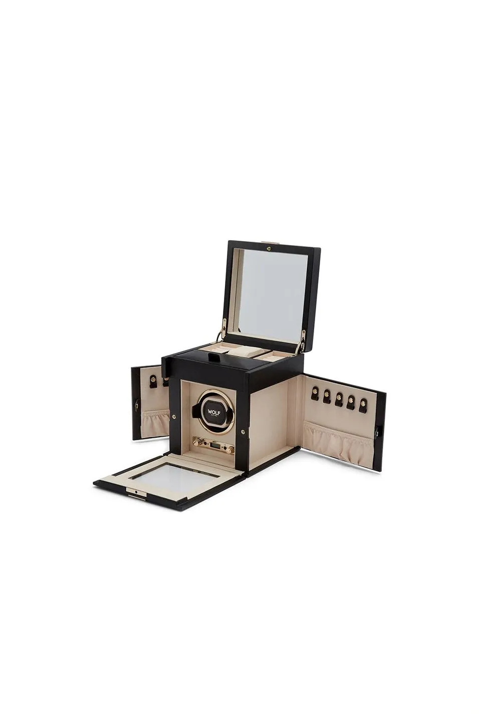 Palermo Single Watch Winder Anthracite, Black