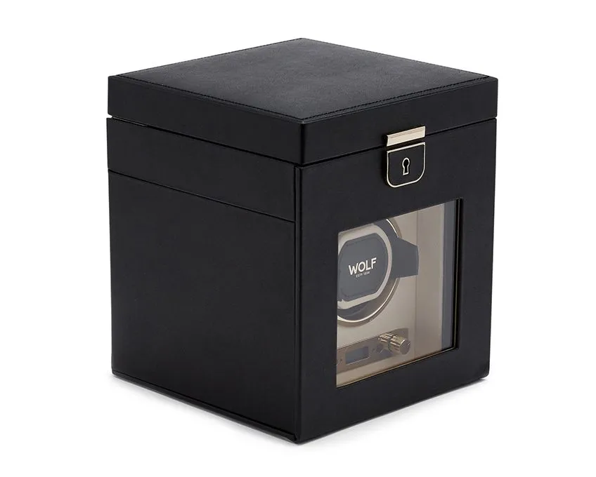 Palermo Single Watch Winder Anthracite, Black