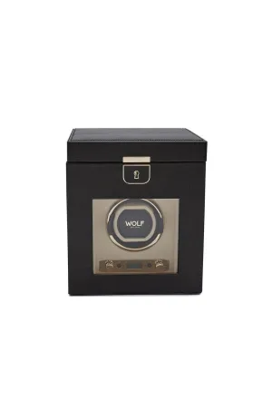 Palermo Single Watch Winder Anthracite, Black