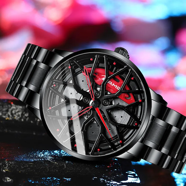🎁Perfect Gift - Elegant Watch With Racing Wheel⌚