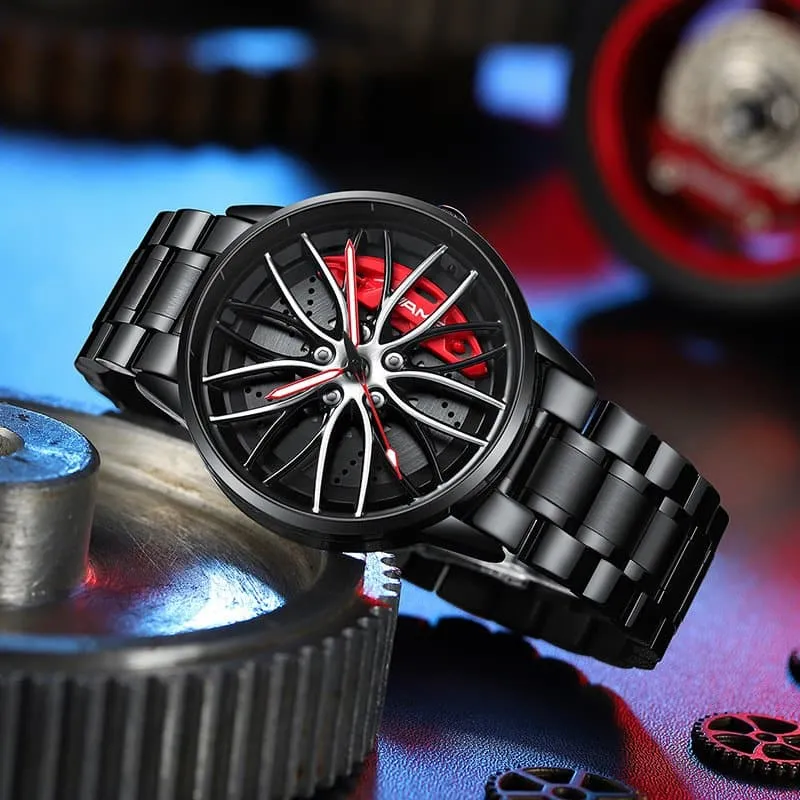 🎁Perfect Gift - Elegant Watch With Racing Wheel⌚