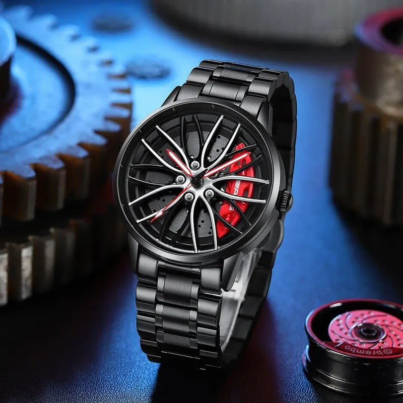 🎁Perfect Gift - Elegant Watch With Racing Wheel⌚