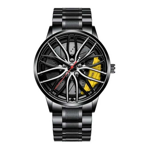 🎁Perfect Gift - Elegant Watch With Racing Wheel⌚