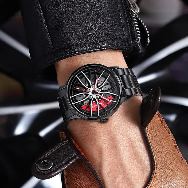 🎁Perfect Gift - Elegant Watch With Racing Wheel⌚