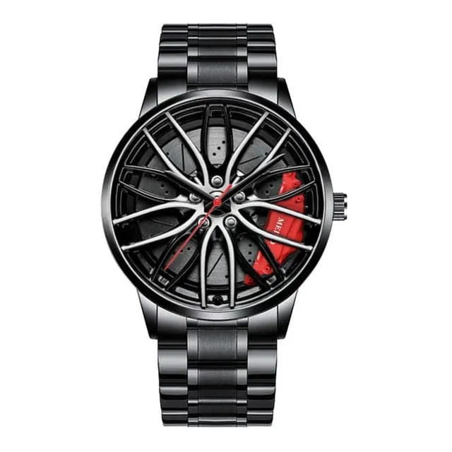 🎁Perfect Gift - Elegant Watch With Racing Wheel⌚