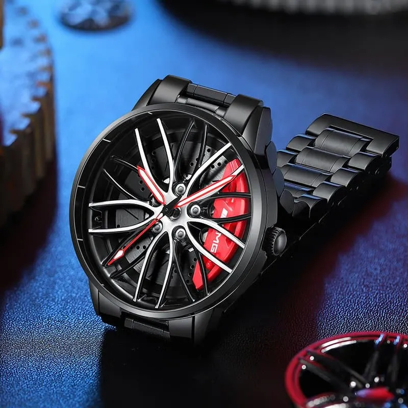 🎁Perfect Gift - Elegant Watch With Racing Wheel⌚