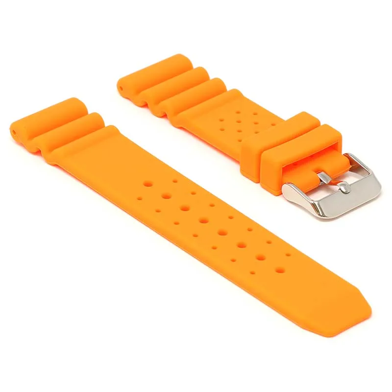 Perforated Rubber Strap for Seiko Diver