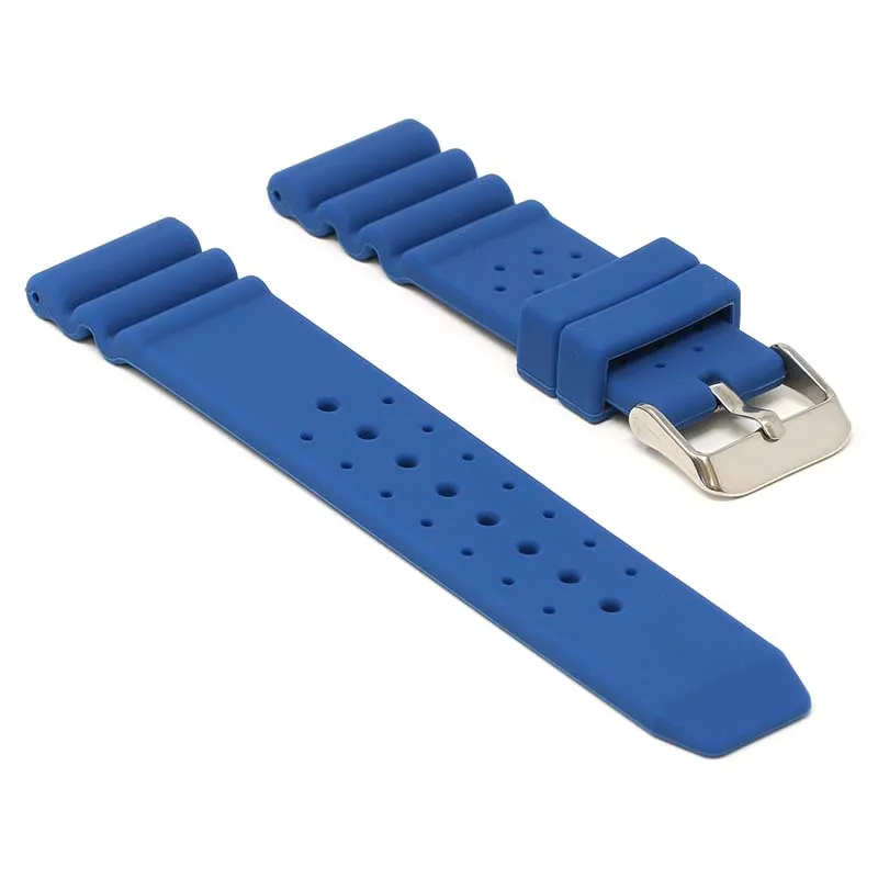 Perforated Rubber Strap for Seiko Diver