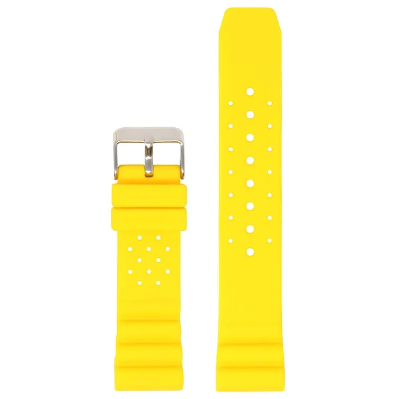 Perforated Rubber Strap for Seiko Diver