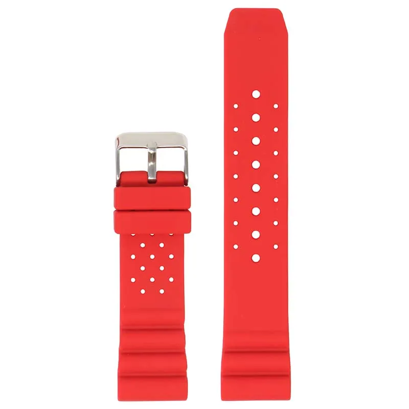Perforated Rubber Strap for Seiko Diver