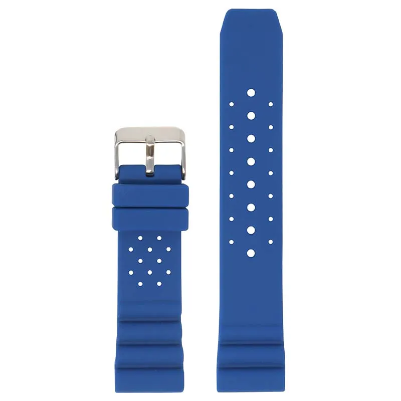 Perforated Rubber Strap for Seiko Diver