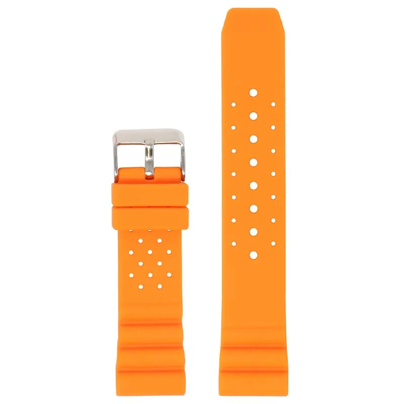 Perforated Rubber Strap for Seiko Diver
