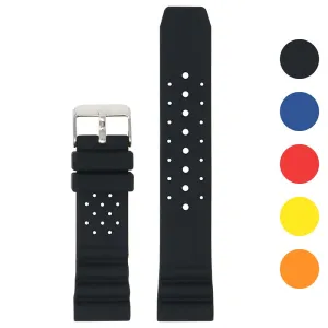 Perforated Rubber Strap for Seiko Diver