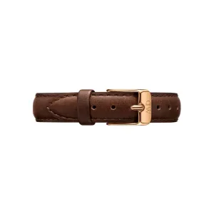 Petite 12mm Bristol Brown Leather Watch Strap