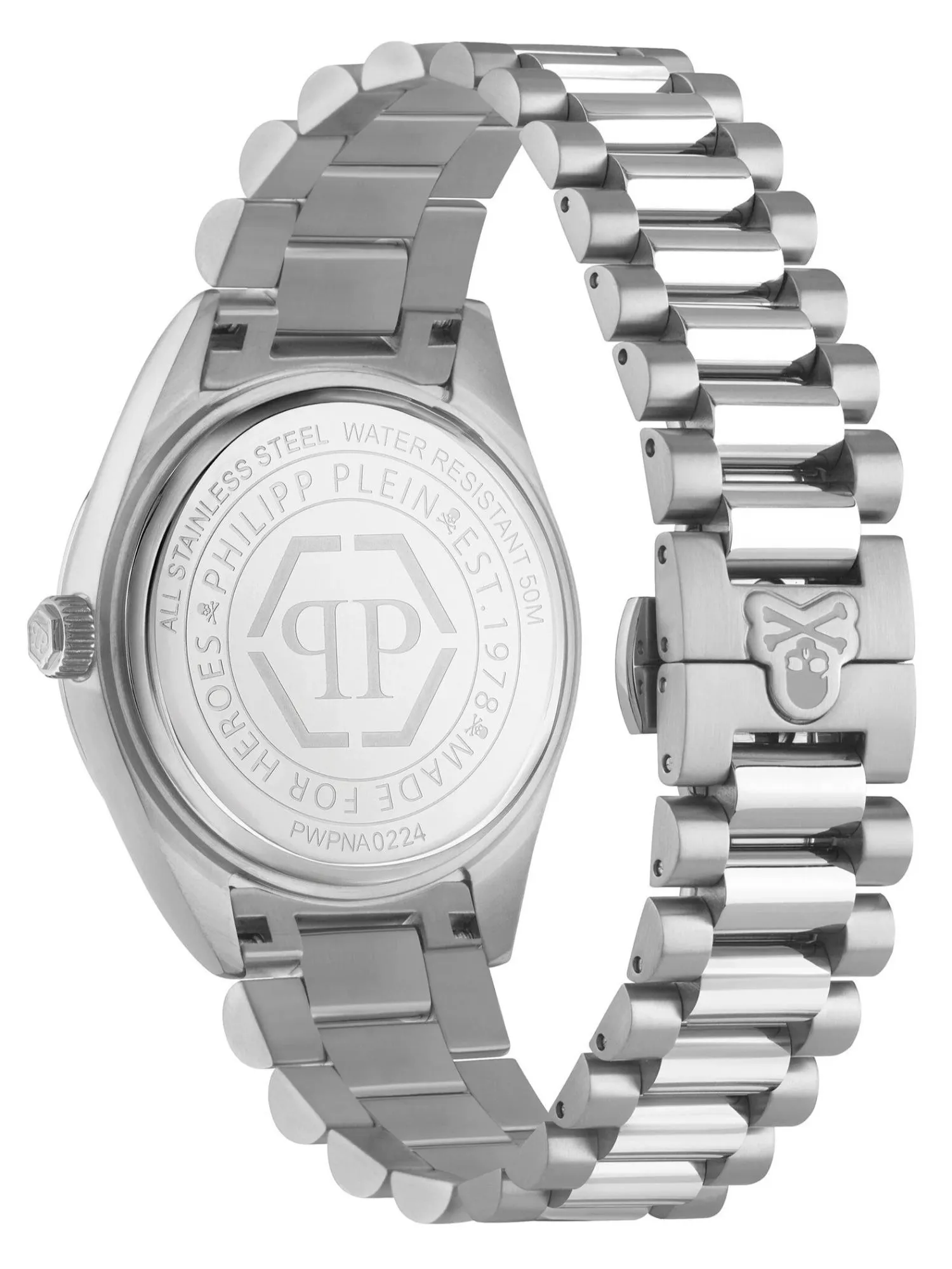 Philipp Plein Men 42 mm Size Red Dial Analog Watch - PWPNA0224