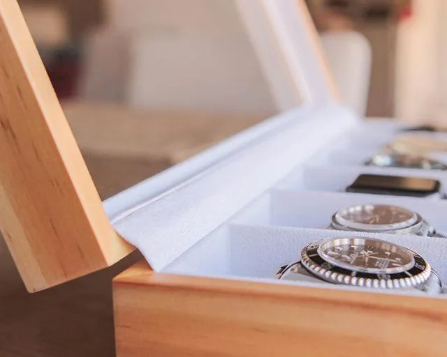 Pine Wood Watch Box - 6 Slot