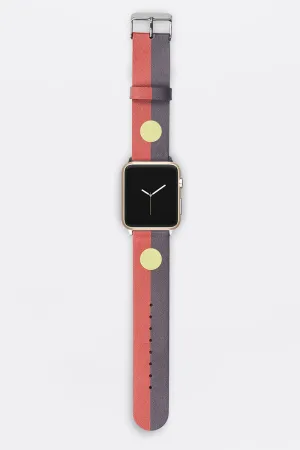 "Raise The Flag" Aboriginal Flag Vegan Leather Apple Watch Strap - FREE GIFT