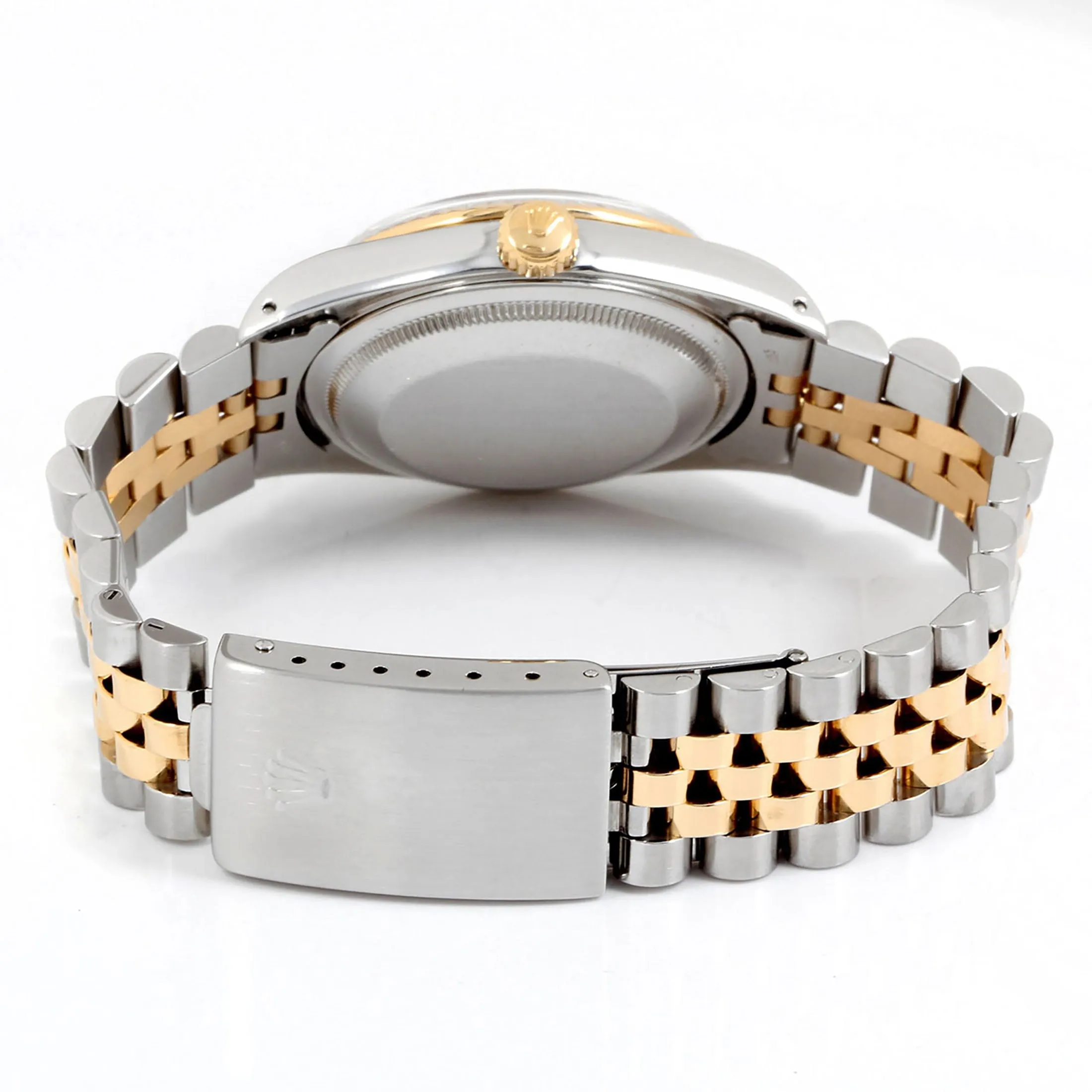 Rolex 16013 Men's 36mm Datejust Wristwatch Black Diamond (3 Year Warranty) (Good)