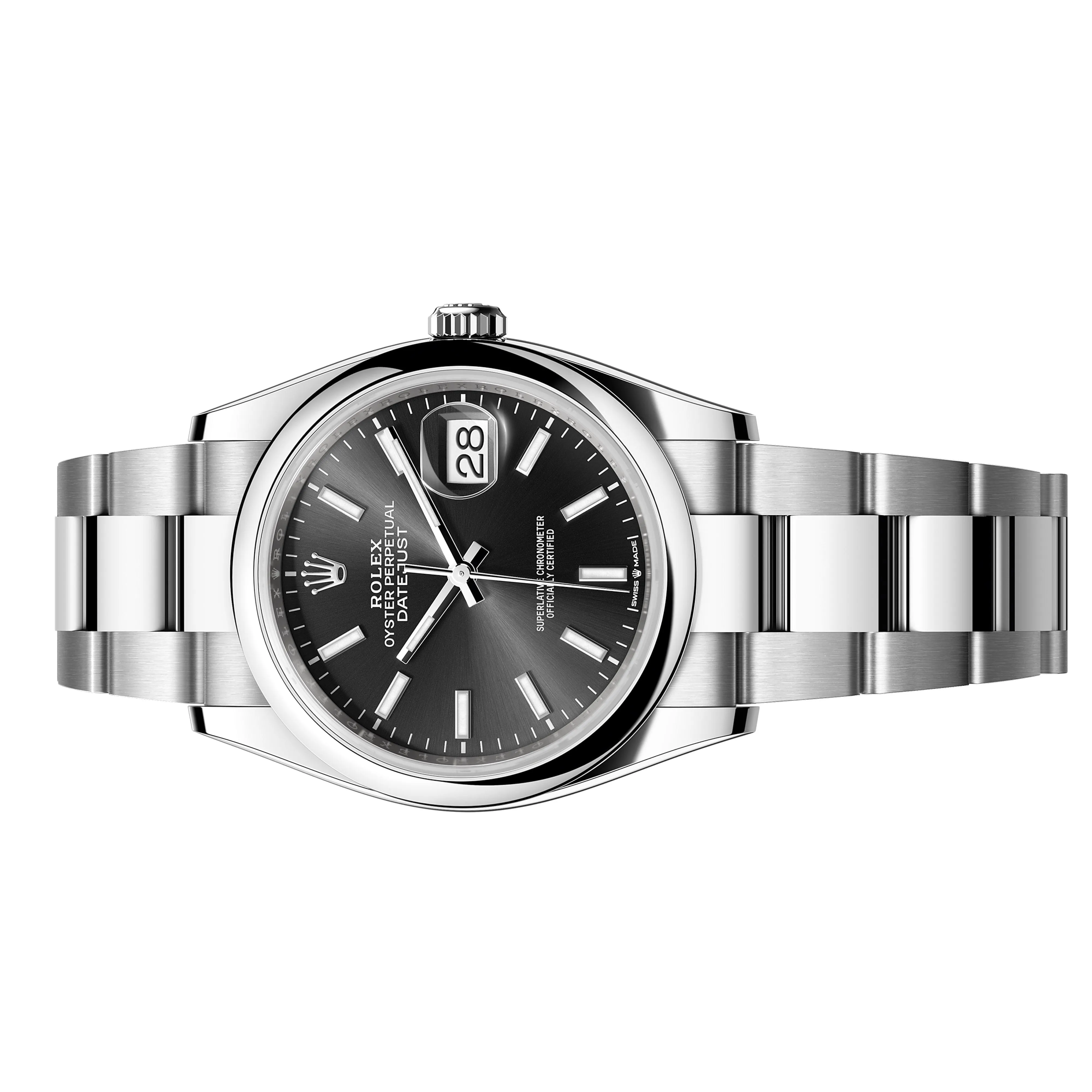 Rolex  Datejust 126200  ,Smooth Bezel ,Black Dial Worn
