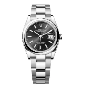 Rolex  Datejust 126200  ,Smooth Bezel ,Black Dial Worn