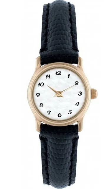 ROT Watch Elite Ladies 9ct Gold Case Strap